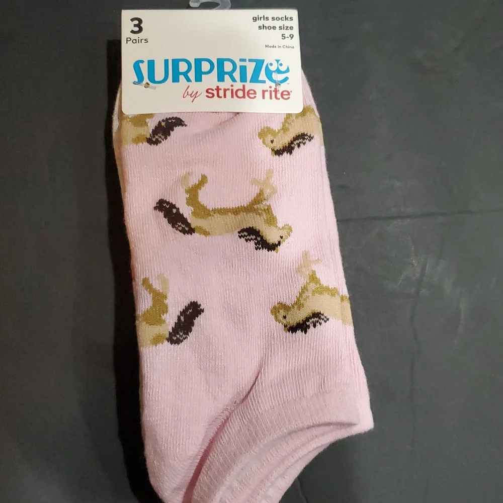 Surprize‎ by Stride rite 9pairs of little girls socks in assorted styles new